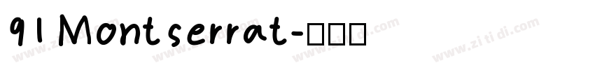 91 Montserrat字体转换